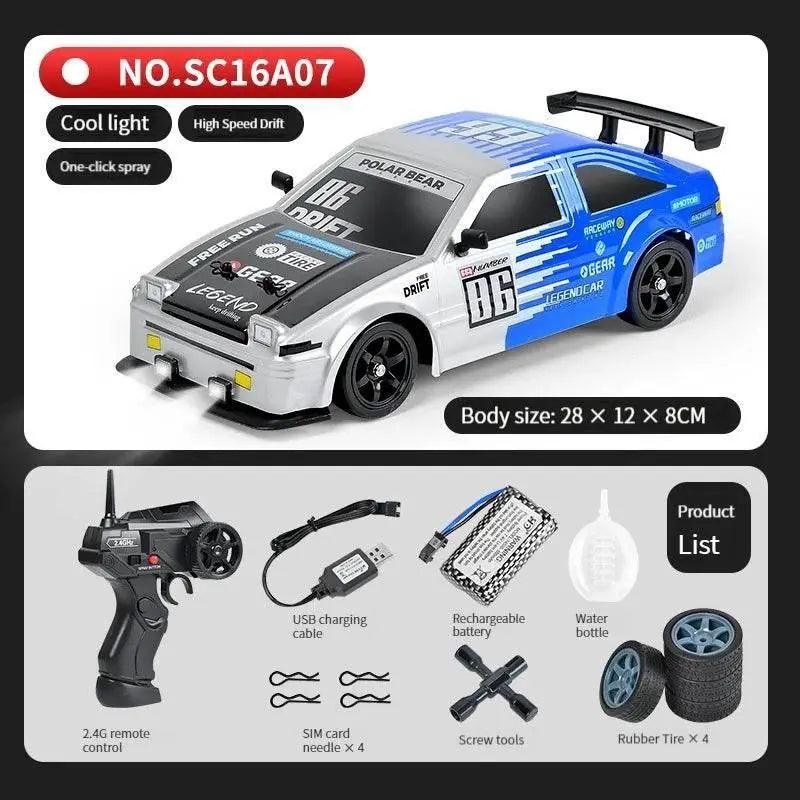  High Speed Remote Control Drift Car with Two Tire Options - ToylandEU  -  ToylandEU™