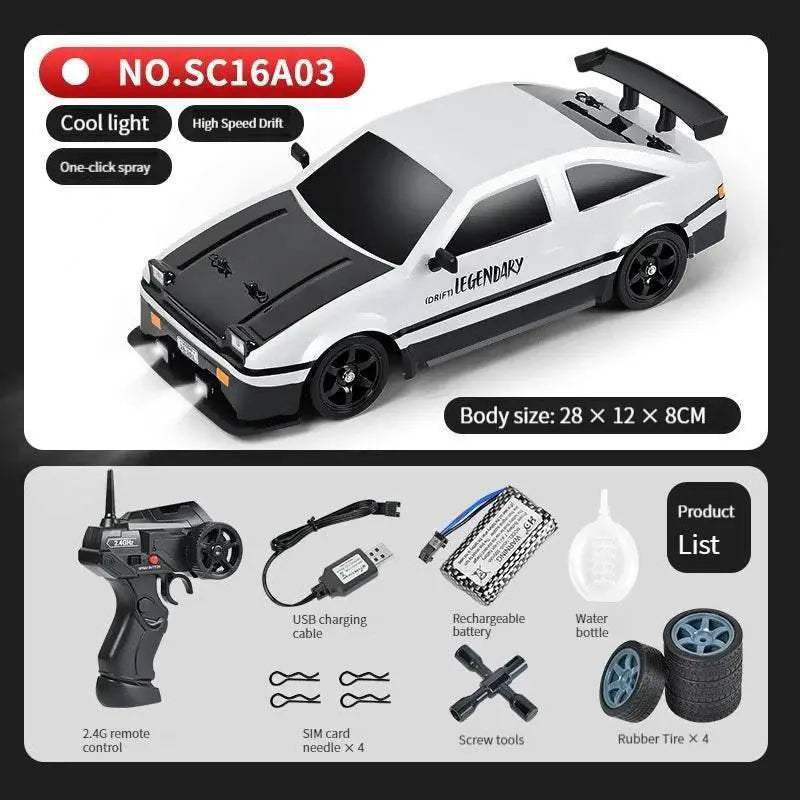  High Speed Remote Control Drift Car with Two Tire Options - ToylandEU  -  ToylandEU™