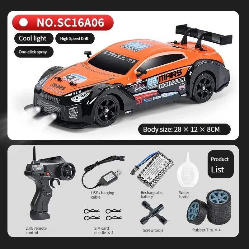  High Speed Remote Control Drift Car with Two Tire Options - ToylandEU  -  ToylandEU™
