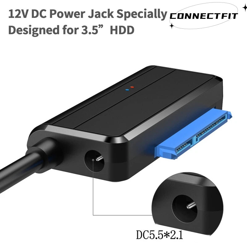 High-Speed USB 3.0 to SATA Adapter for 2.5" HDD/SSD - 6Gbps Transfer - ToylandEU