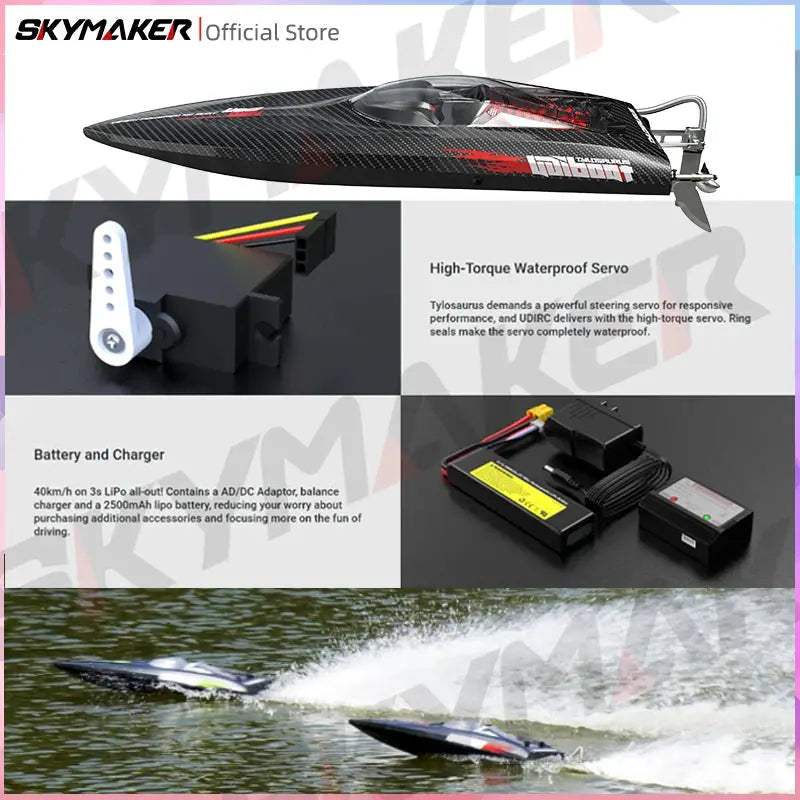 High Speed Waterproof RC Boat With Brushless Power GHz - ToylandEU