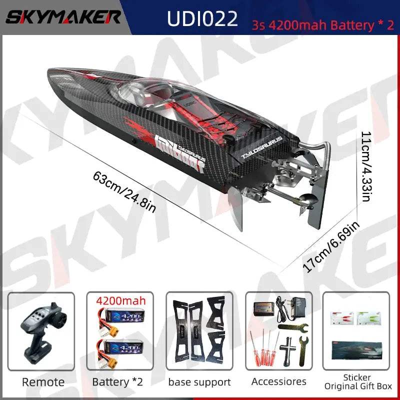 High Speed Waterproof RC Boat With Brushless Power GHz - ToylandEU