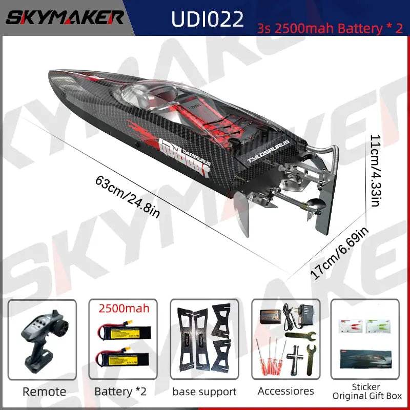 High Speed Waterproof RC Boat With Brushless Power GHz - ToylandEU