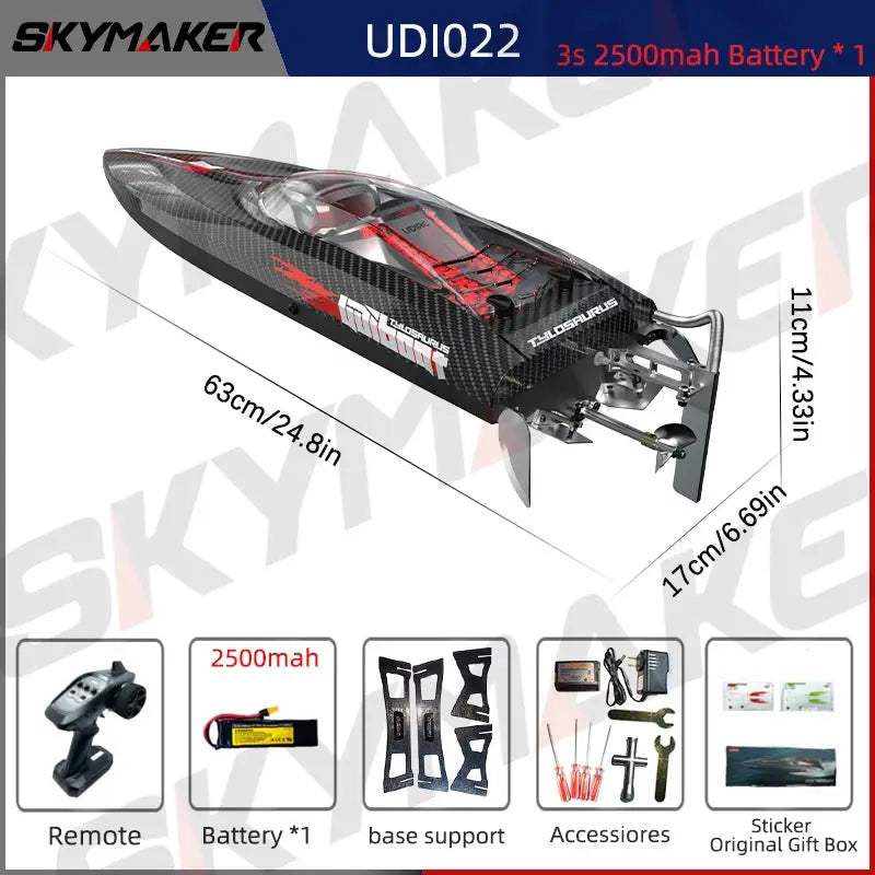 High Speed Waterproof RC Boat With Brushless Power GHz - ToylandEU