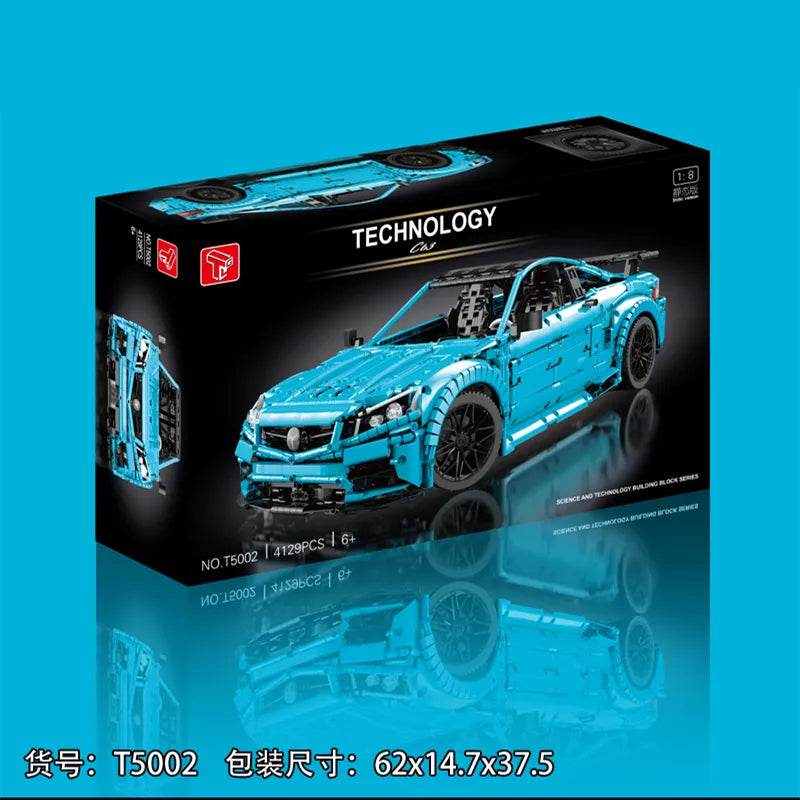 High-Tech 4129-Piece Sports Car Building Blocks Set - T5002 Model - ToylandEU
