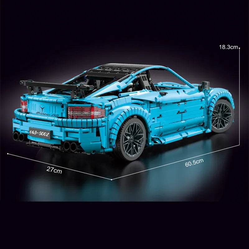 High-Tech 4129-Piece Sports Car Building Blocks Set - T5002 Model - ToylandEU