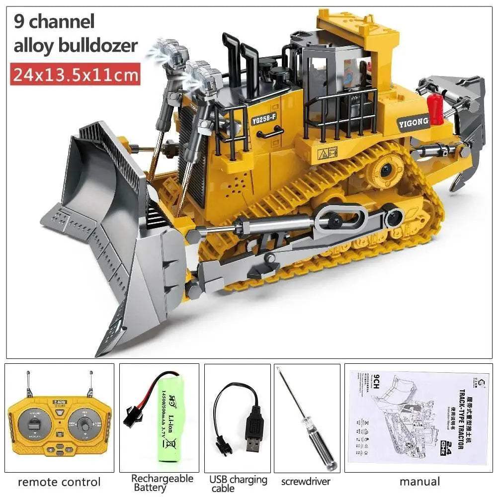  High-Tech RC Construction Vehicle Toy for Boys - Remote Control Metal  -  ToylandEU™