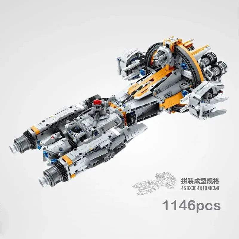 High Tech Space Starfighter Building Blocks Kit For STEM Learning - ToylandEU