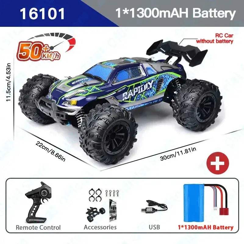 High Velocity 4WD RC Car With Brilliant LED Lights - ToylandEU