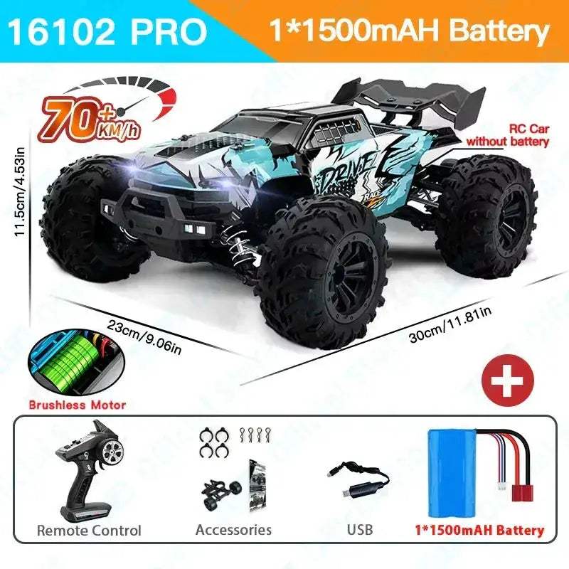 High Velocity 4WD RC Car With Brilliant LED Lights - ToylandEU