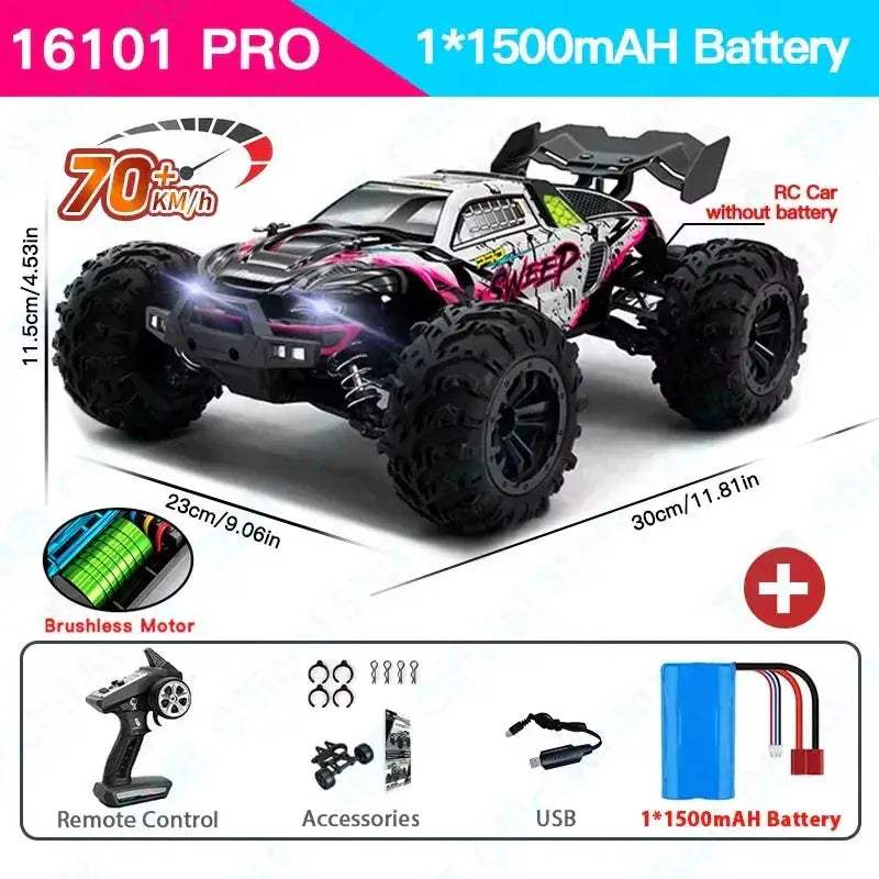 High Velocity 4WD RC Car With Brilliant LED Lights - ToylandEU