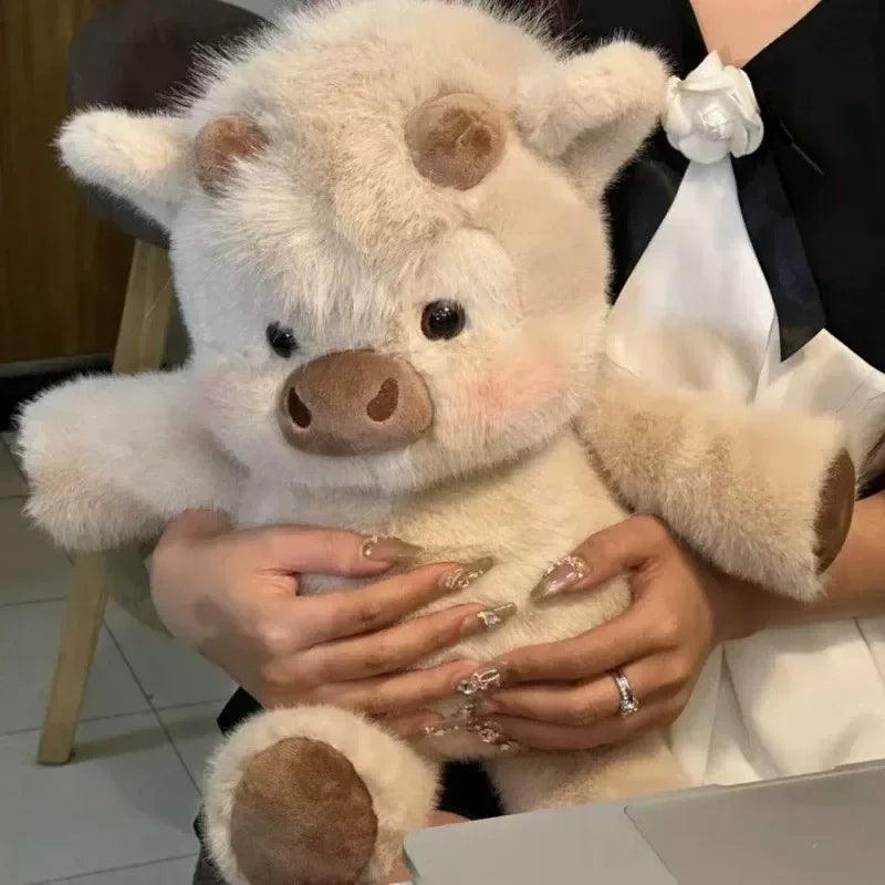  Highland Cow Plush Toy Soft Huggable Gift For All Ages 