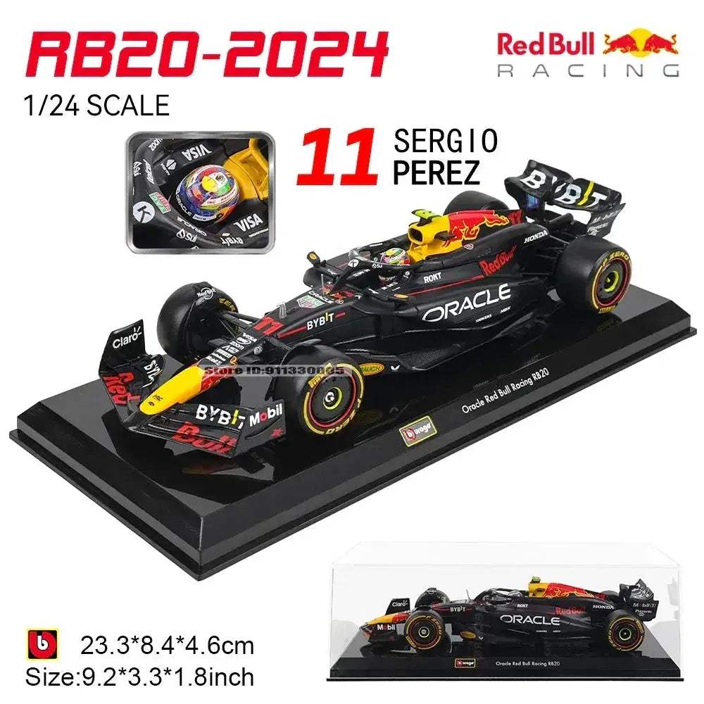 Highly Detailed Diecast F1 Car 1 24 Red Bull RB19 - ToylandEU