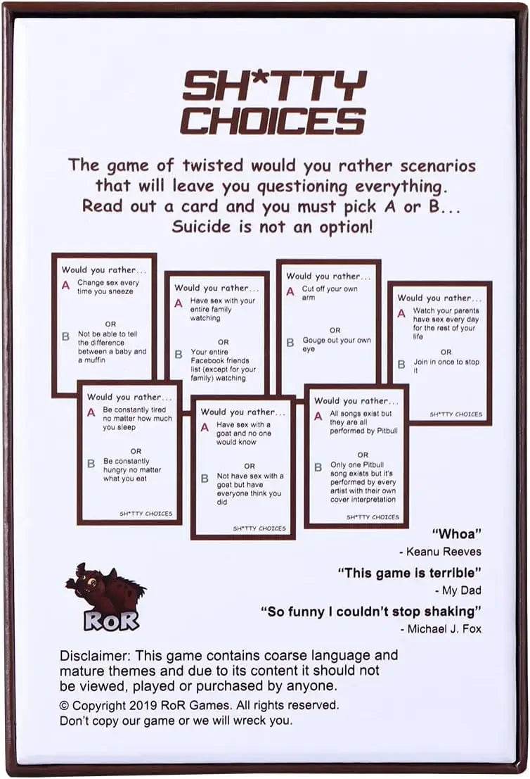 Hilarious Decisions: An Adult Party Card Game for Game Nights and Family Fun - ToylandEU