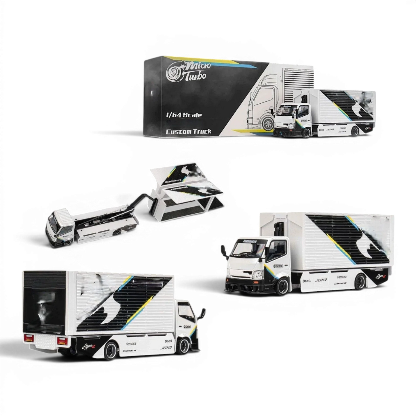  Hino 300 Diecast Box Truck 164 With Custom Livery 