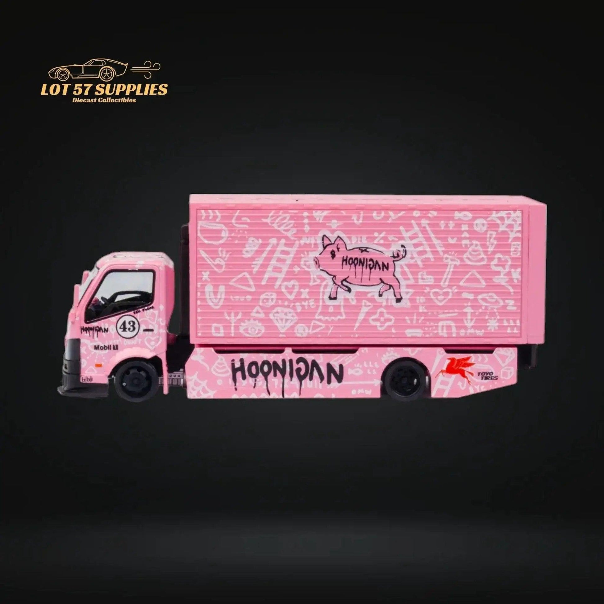  Hino 300 Diecast Box Truck Pink Livery Functional Bed -  ToylandEU™