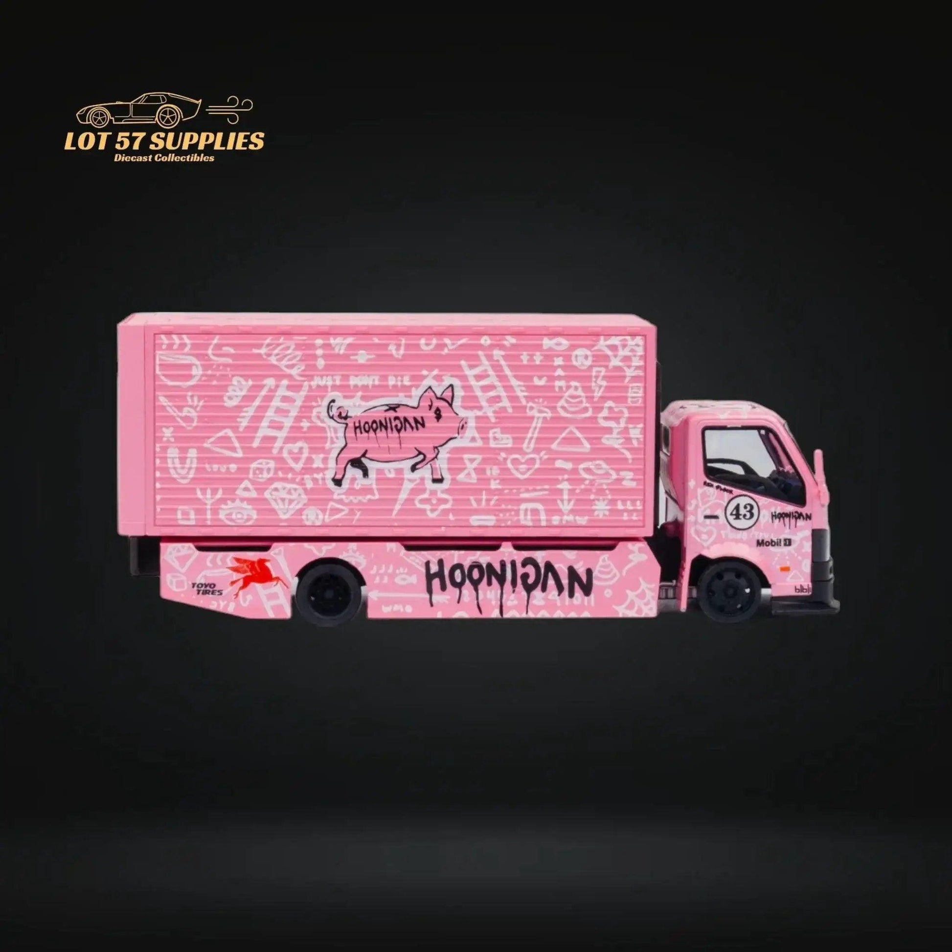  Hino 300 Diecast Box Truck Pink Livery Functional Bed -  ToylandEU™