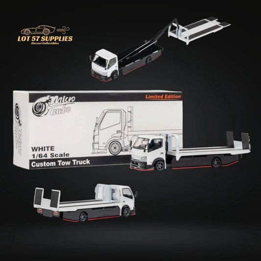  Hino 300 Diecast Flatbed Truck Functional Bed White -  ToylandEU™