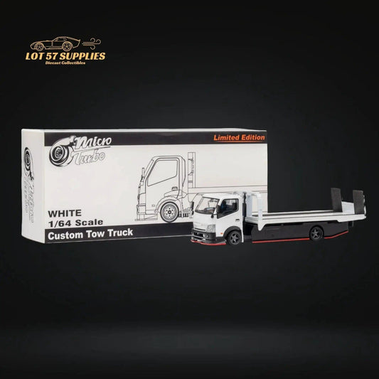  Hino 300 Diecast Flatbed Truck Functional Bed White -  ToylandEU™