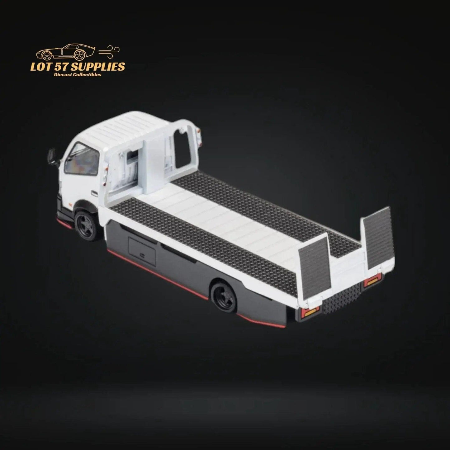  Hino 300 Diecast Flatbed Truck Functional Bed White -  ToylandEU™
