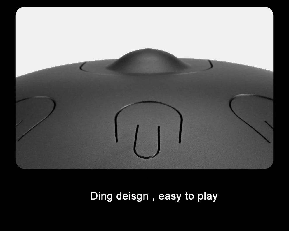 Hluru Music Drum 9 Notes Handpan 14 Inch D Minor Steel Tongue Drum Yoga Meditation Percussion Instrument - ToylandEU