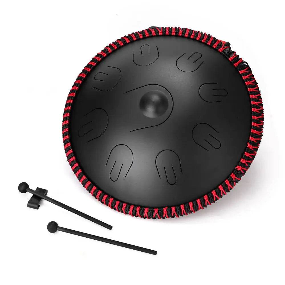 Hluru Music Drum 9 Notes Handpan 14 Inch D Minor Steel Tongue Drum Yoga Meditation Percussion Instrument - ToylandEU