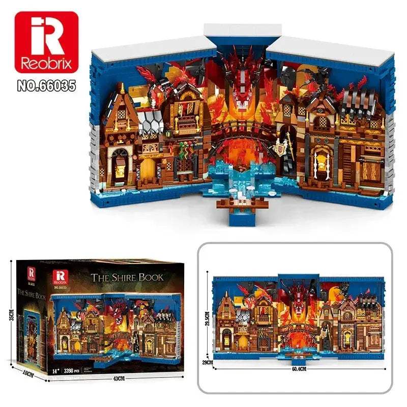 Hobbit Shire Book Building Blocks Set For Fans And Collectors - ToylandEU