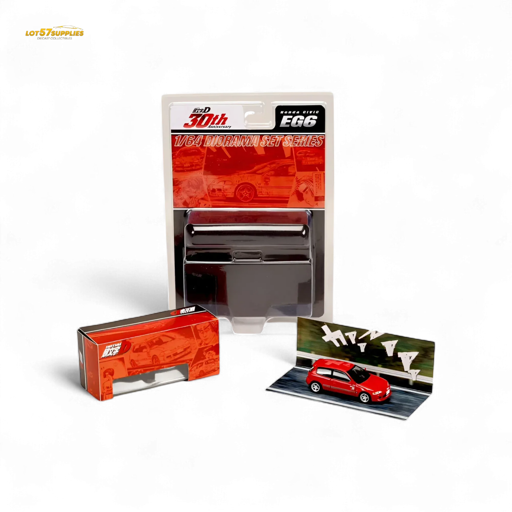 Hobby Japan Honda Civic EG6 Red 1:64 - ToylandEU