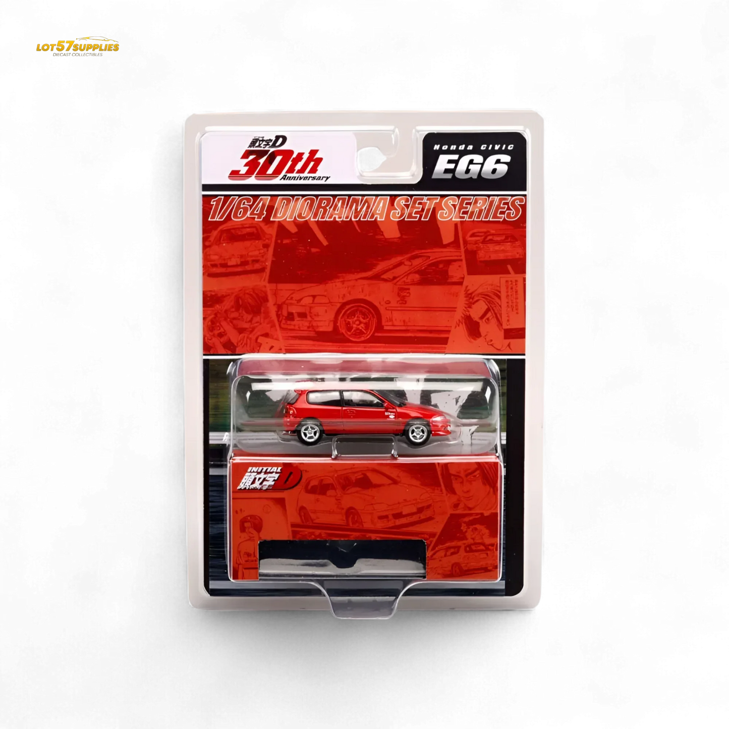 Hobby Japan Honda Civic EG6 Red 1:64 - ToylandEU