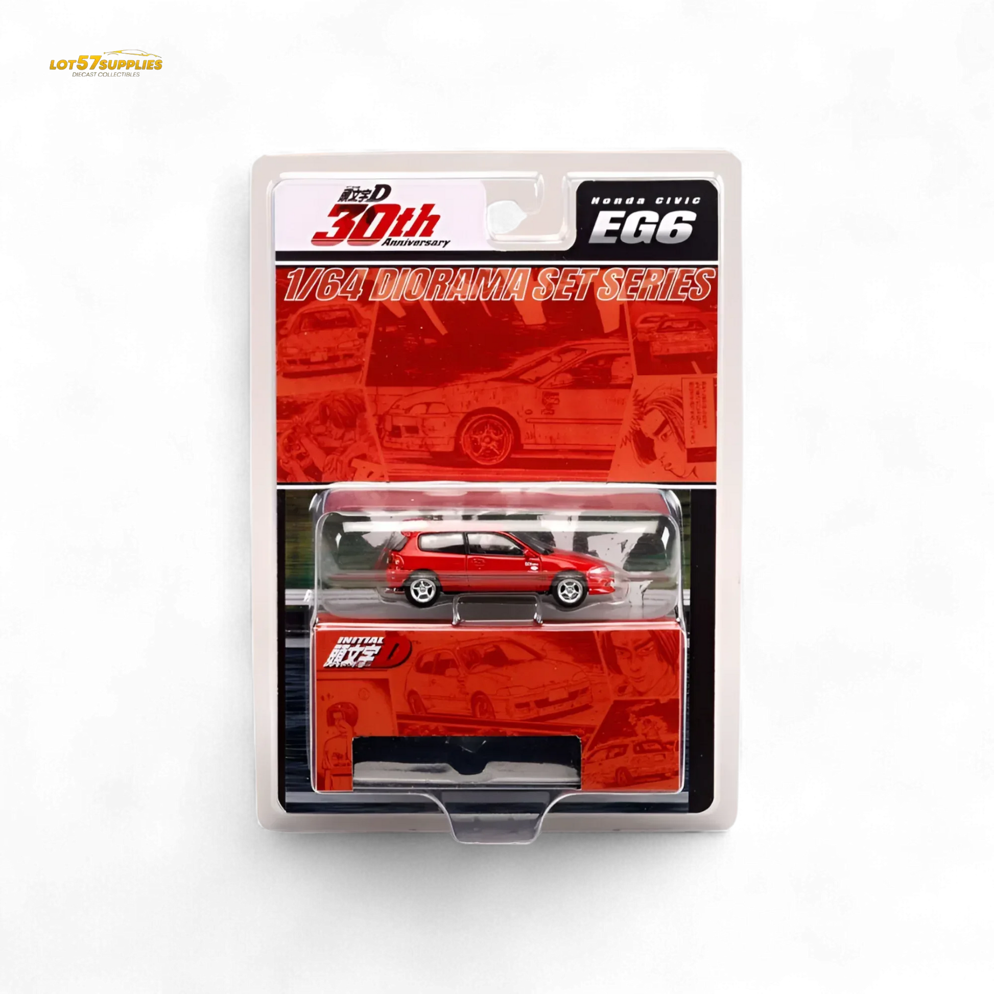 Hobby Japan Honda Civic EG6 Red 1:64 - ToylandEU