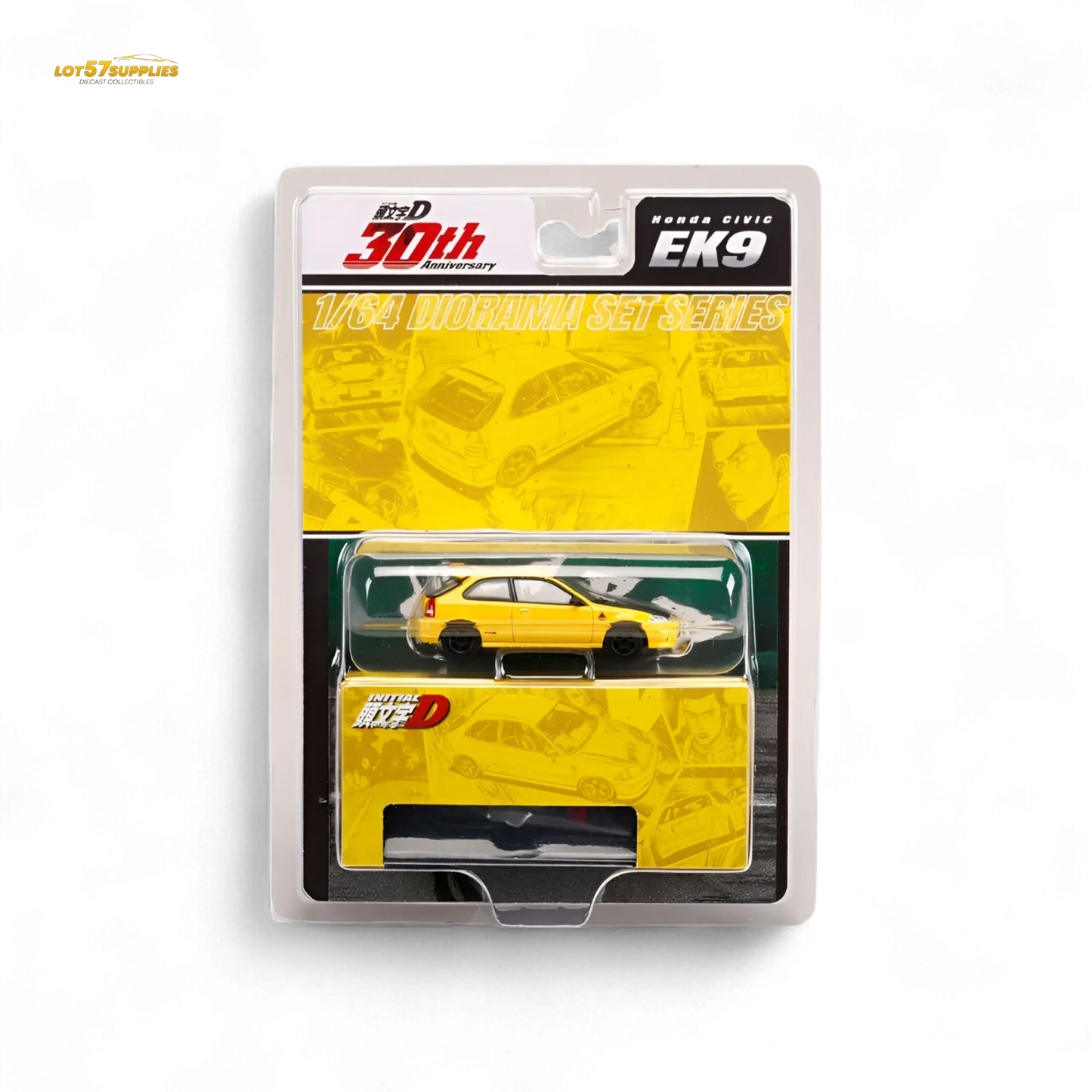 Hobby Japan Honda Civic EK9 Yellow 1:64 - ToylandEU
