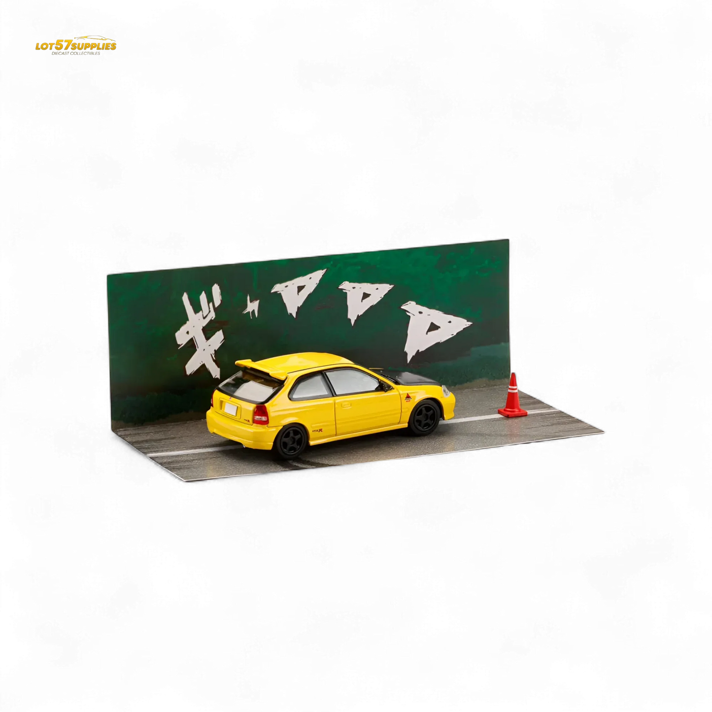 Hobby Japan Honda Civic EK9 Yellow 1:64 - ToylandEU