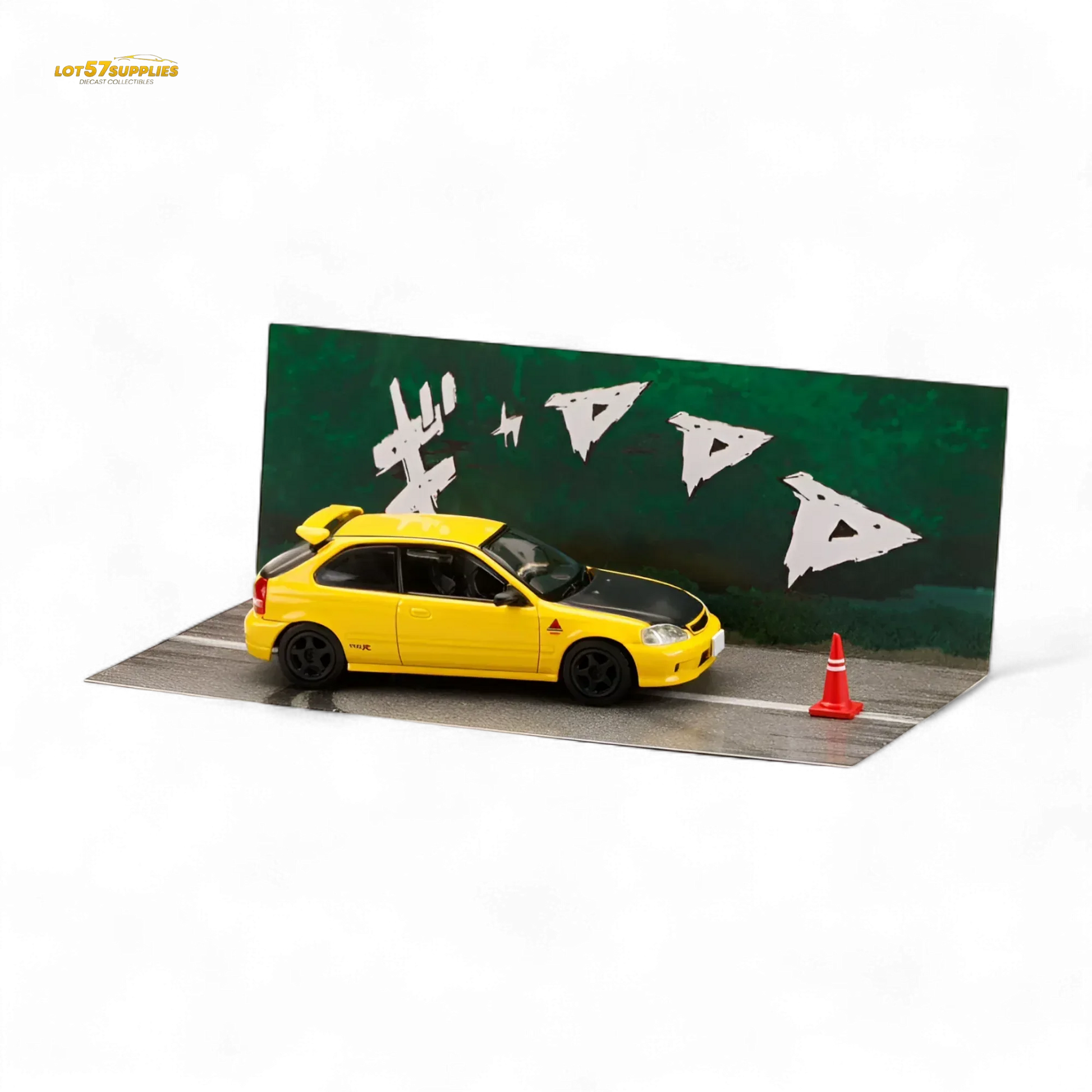 Hobby Japan Honda Civic EK9 Yellow 1:64 - ToylandEU