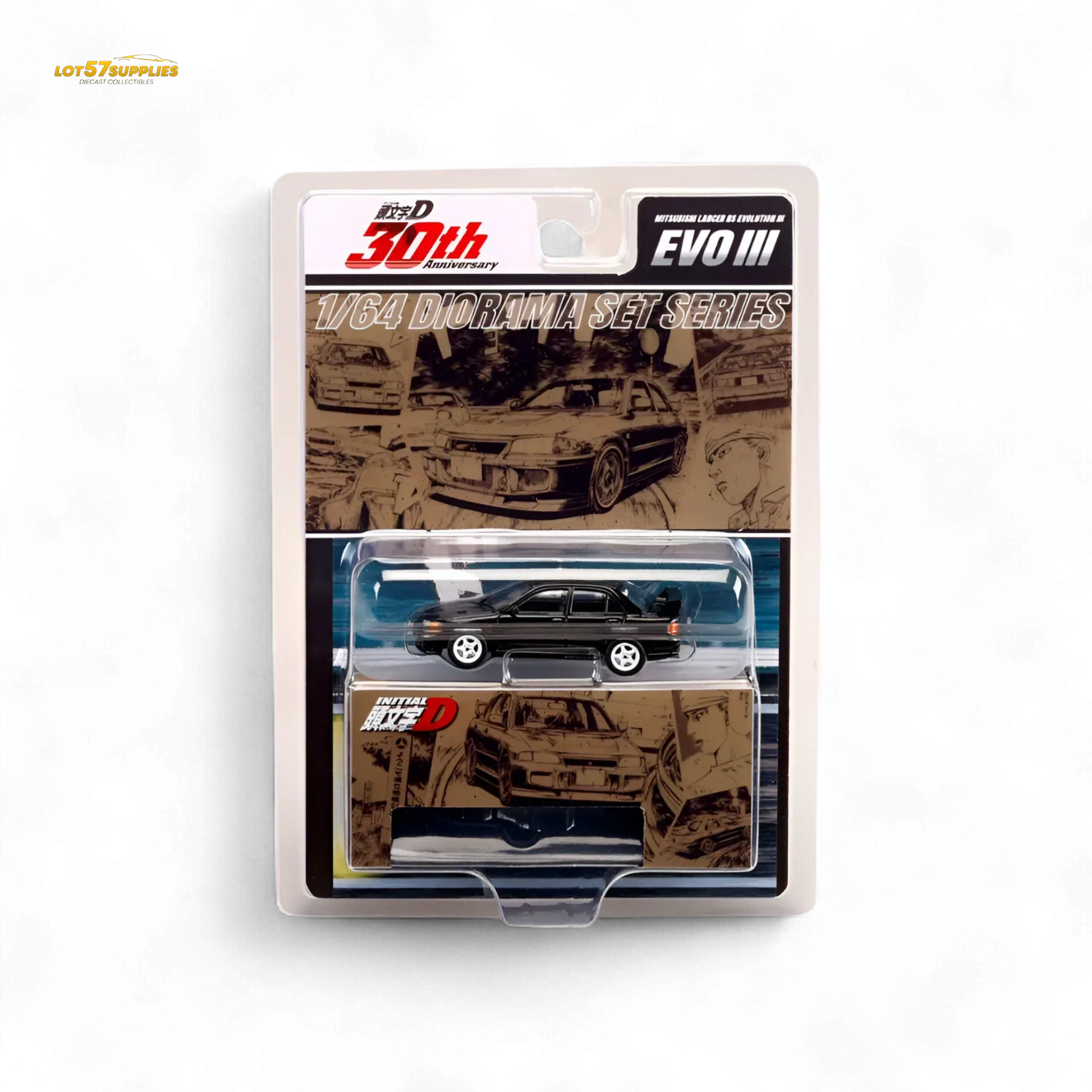 Hobby Japan Mitsubishi Lancer Evo III Black 1:64 - ToylandEU