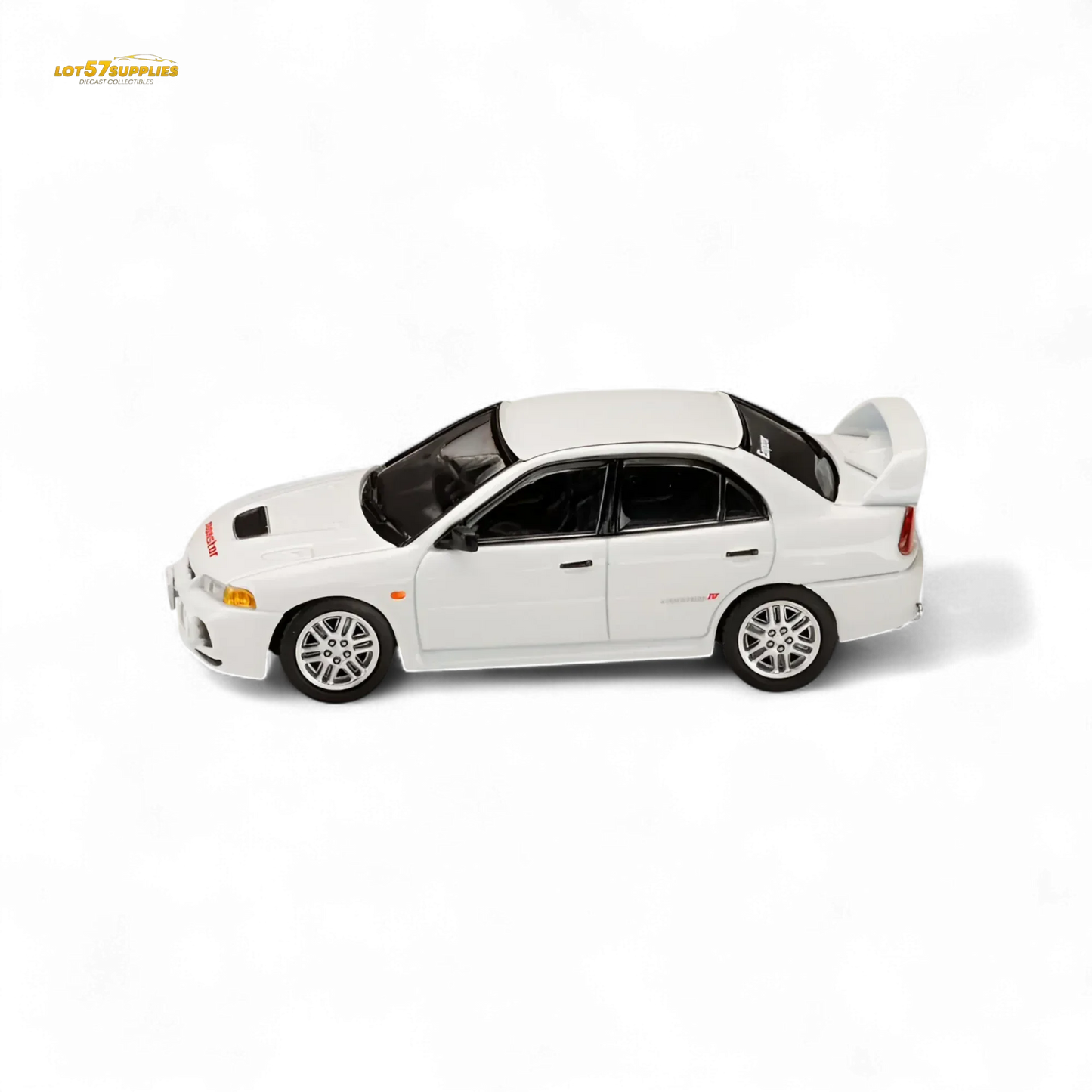 Hobby Japan Mitsubishi Lancer Evolution IV White 1:64 - ToylandEU