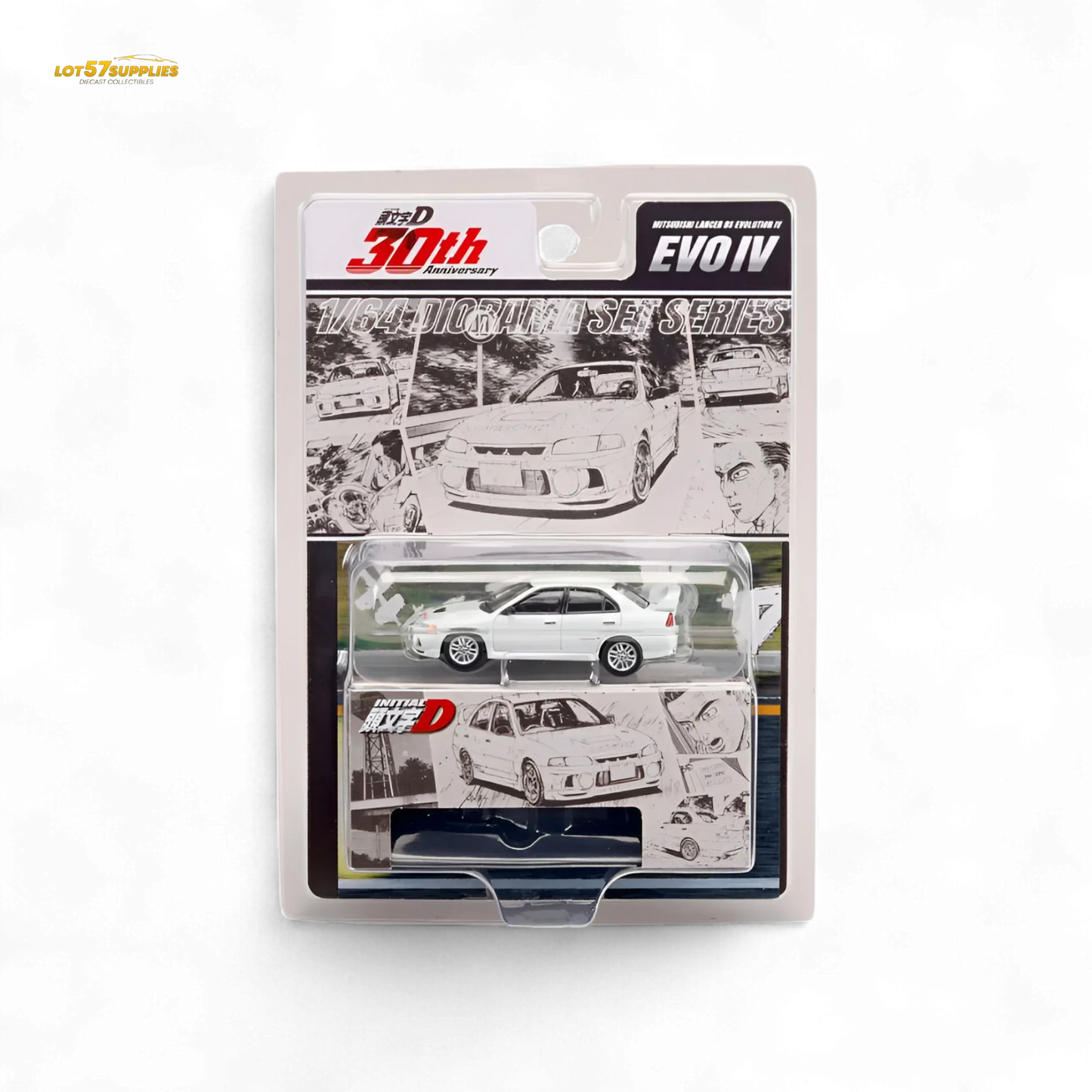 Hobby Japan Mitsubishi Lancer Evolution IV White 1:64 - ToylandEU