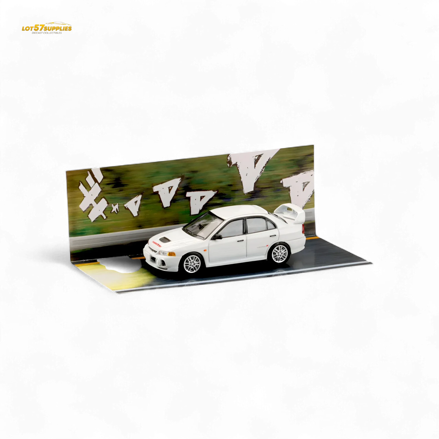 Hobby Japan Mitsubishi Lancer Evolution IV White 1:64 - ToylandEU