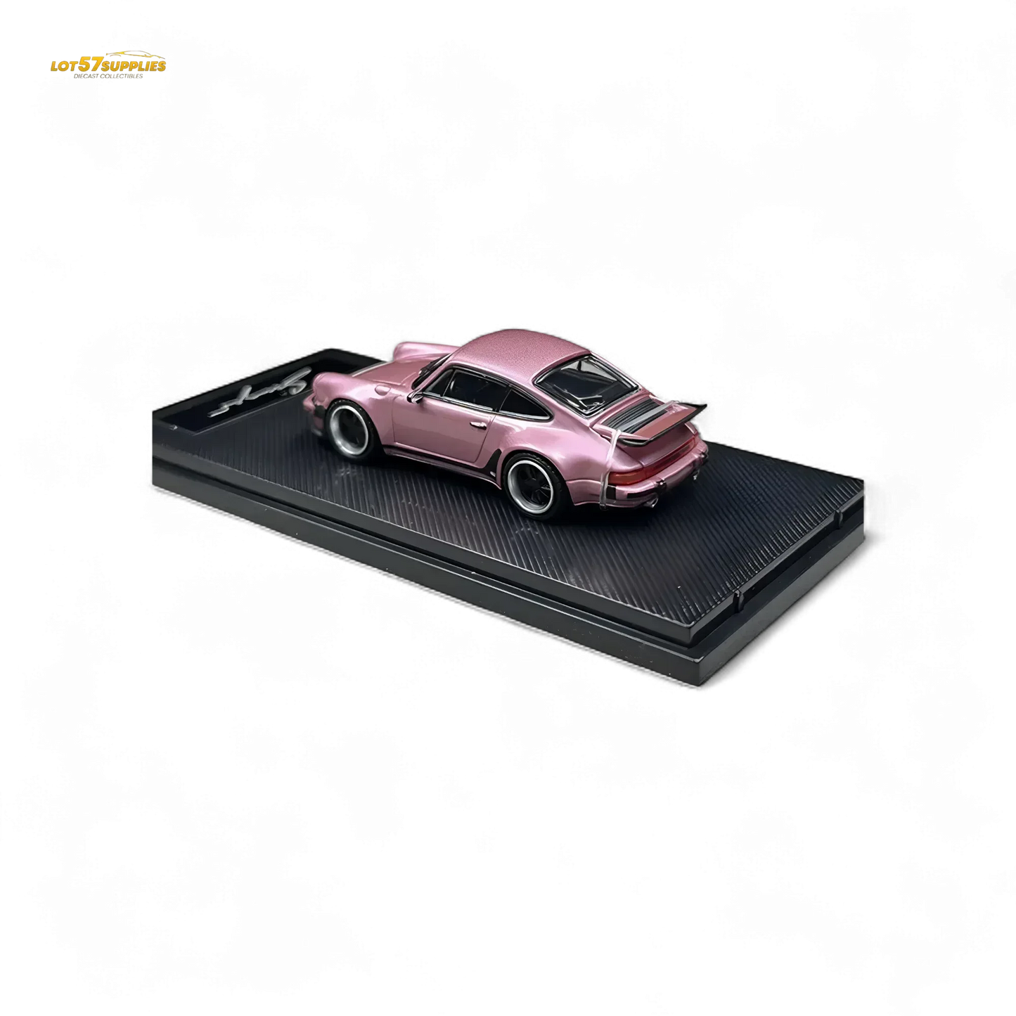 HobbyFans Porsche Singer 930 Turbo Study Ghost Player Custom Pink 1:64 - ToylandEU