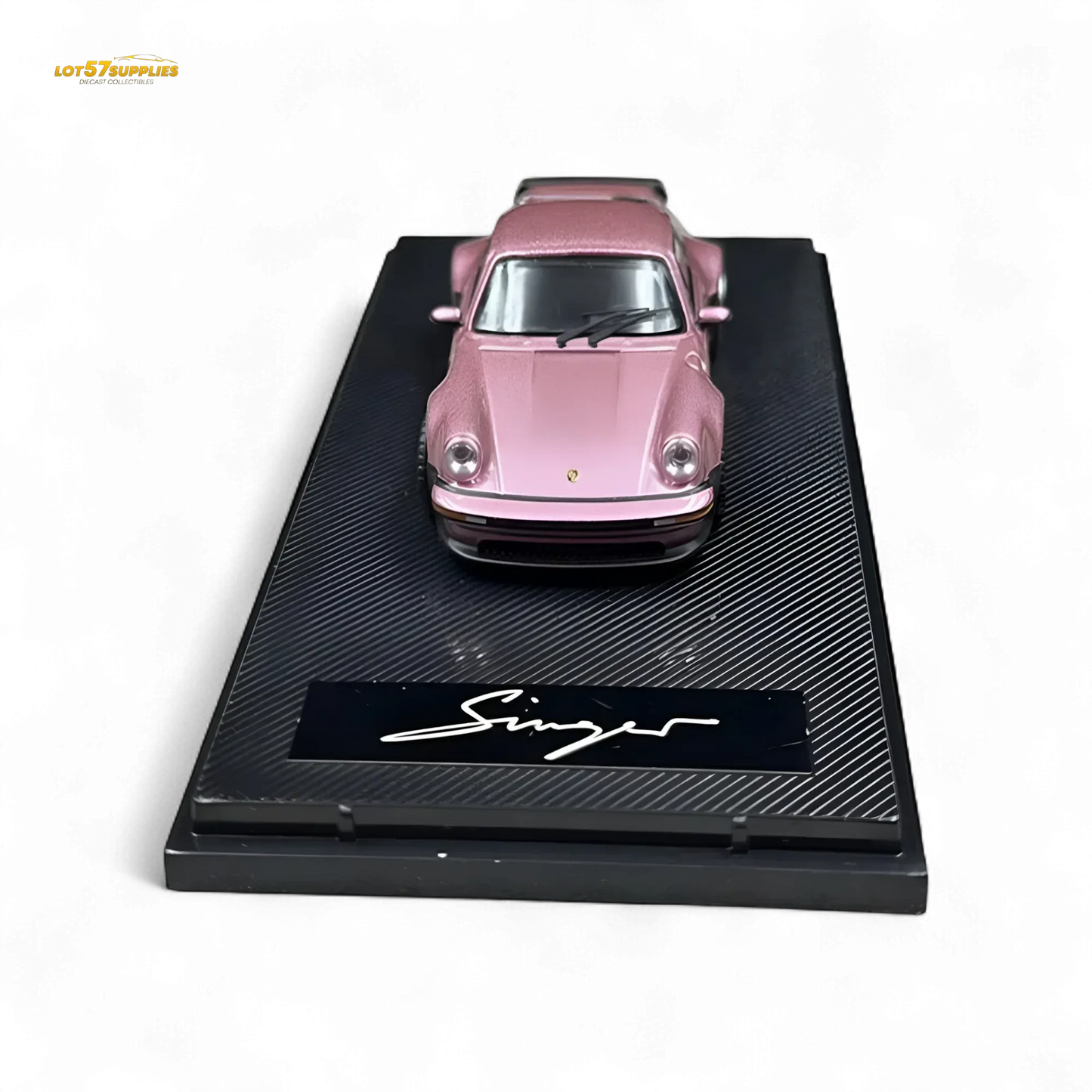 HobbyFans Porsche Singer 930 Turbo Study Ghost Player Custom Pink 1:64 - ToylandEU