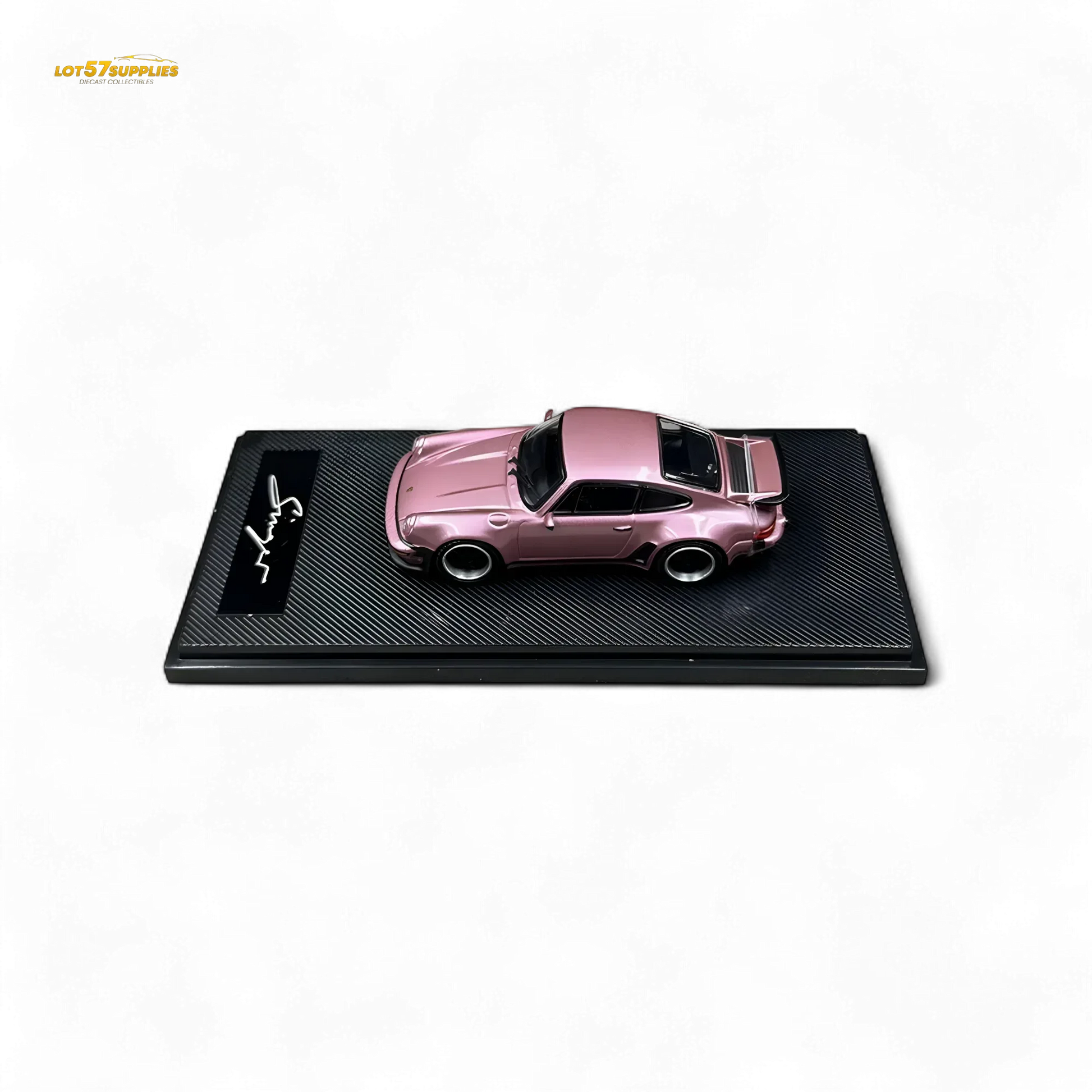 HobbyFans Porsche Singer 930 Turbo Study Ghost Player Custom Pink 1:64 - ToylandEU