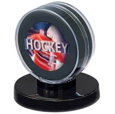 Hockey Puck Holder Acrylic Display With Black Base Ultra Pro - ToylandEU