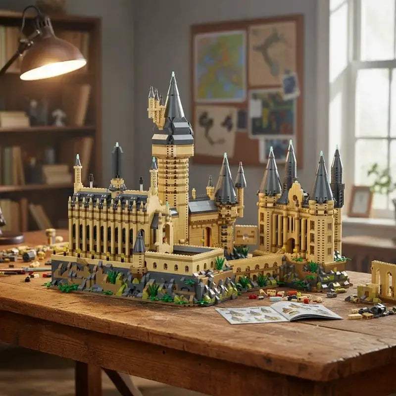 New Magic Hogwarts Castle Micro Building Blocks Street View Architecture Creative MOC Model Kit Kids Christmas Birthday Gifts - ToylandEU