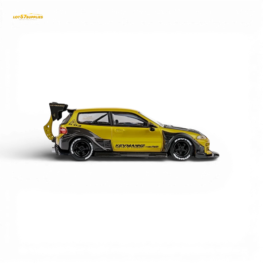 Honda Civic EG Diecast Model Kevmannz GT Carbon Fiber Decals - ToylandEU