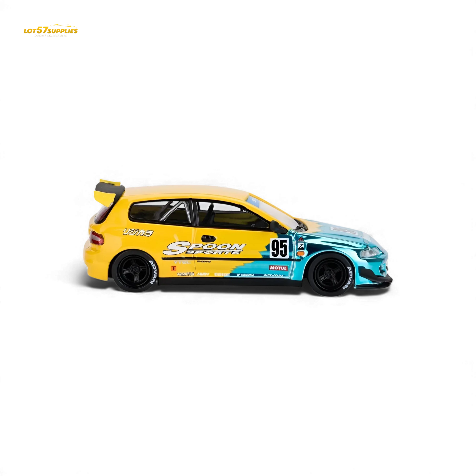 Honda Civic EG6 Diecast Model 1To64 Rocket Bunny Limited Blue - ToylandEU