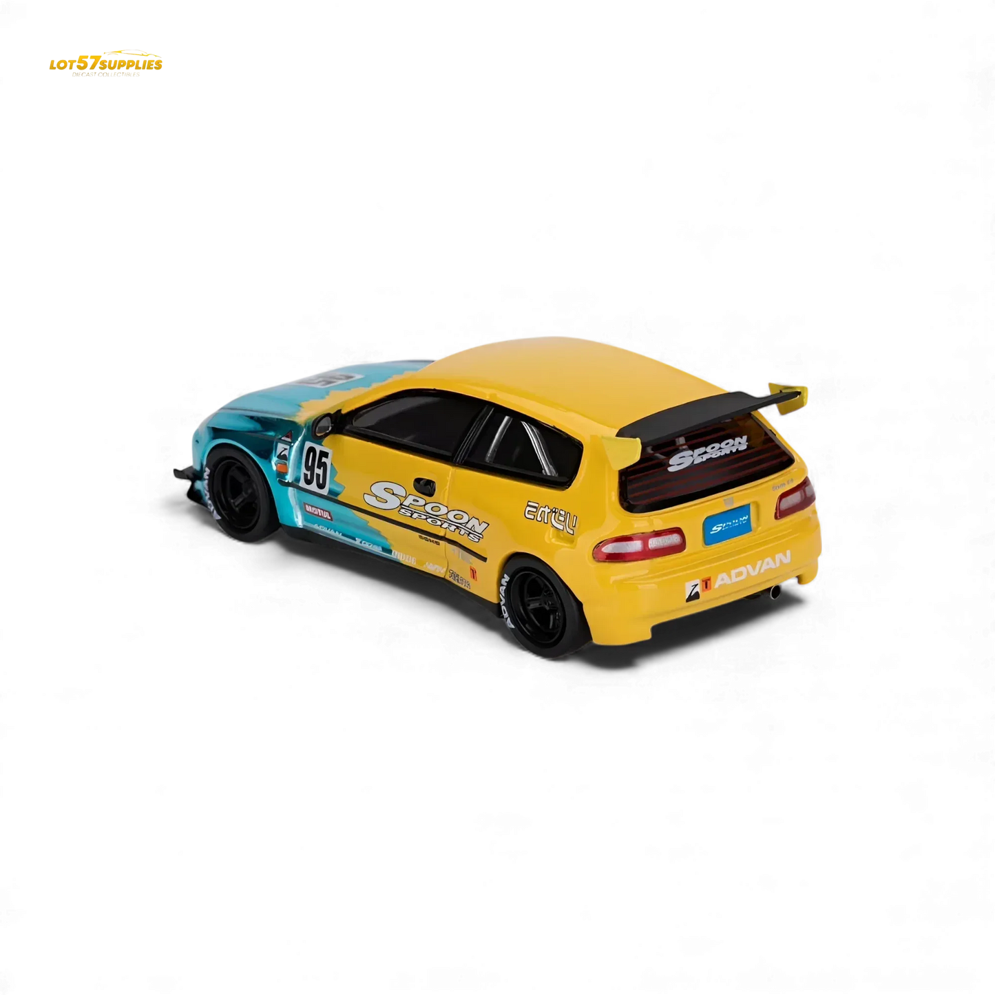 Honda Civic EG6 Diecast Model 1To64 Rocket Bunny Limited Blue - ToylandEU
