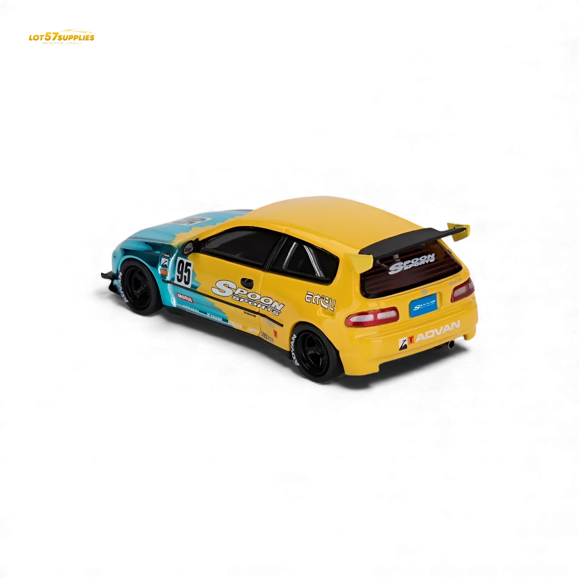 Honda Civic EG6 Diecast Model 1To64 Rocket Bunny Limited Blue - ToylandEU