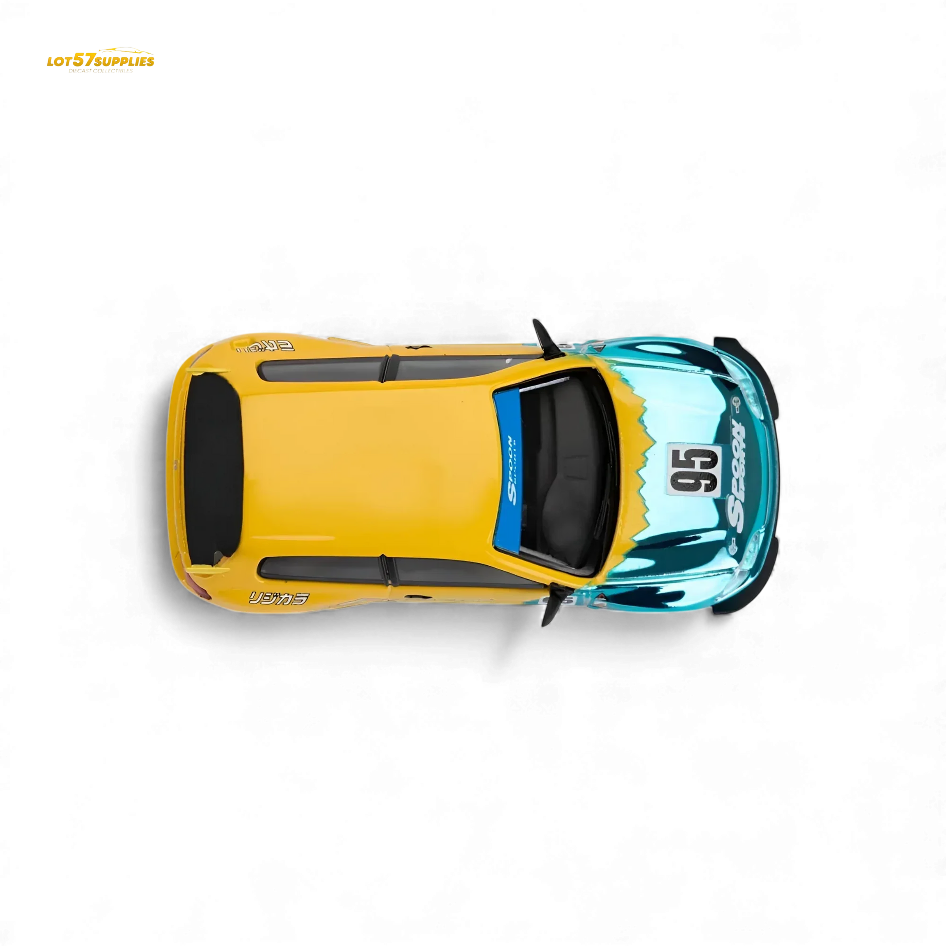Honda Civic EG6 Diecast Model 1To64 Rocket Bunny Limited Blue - ToylandEU