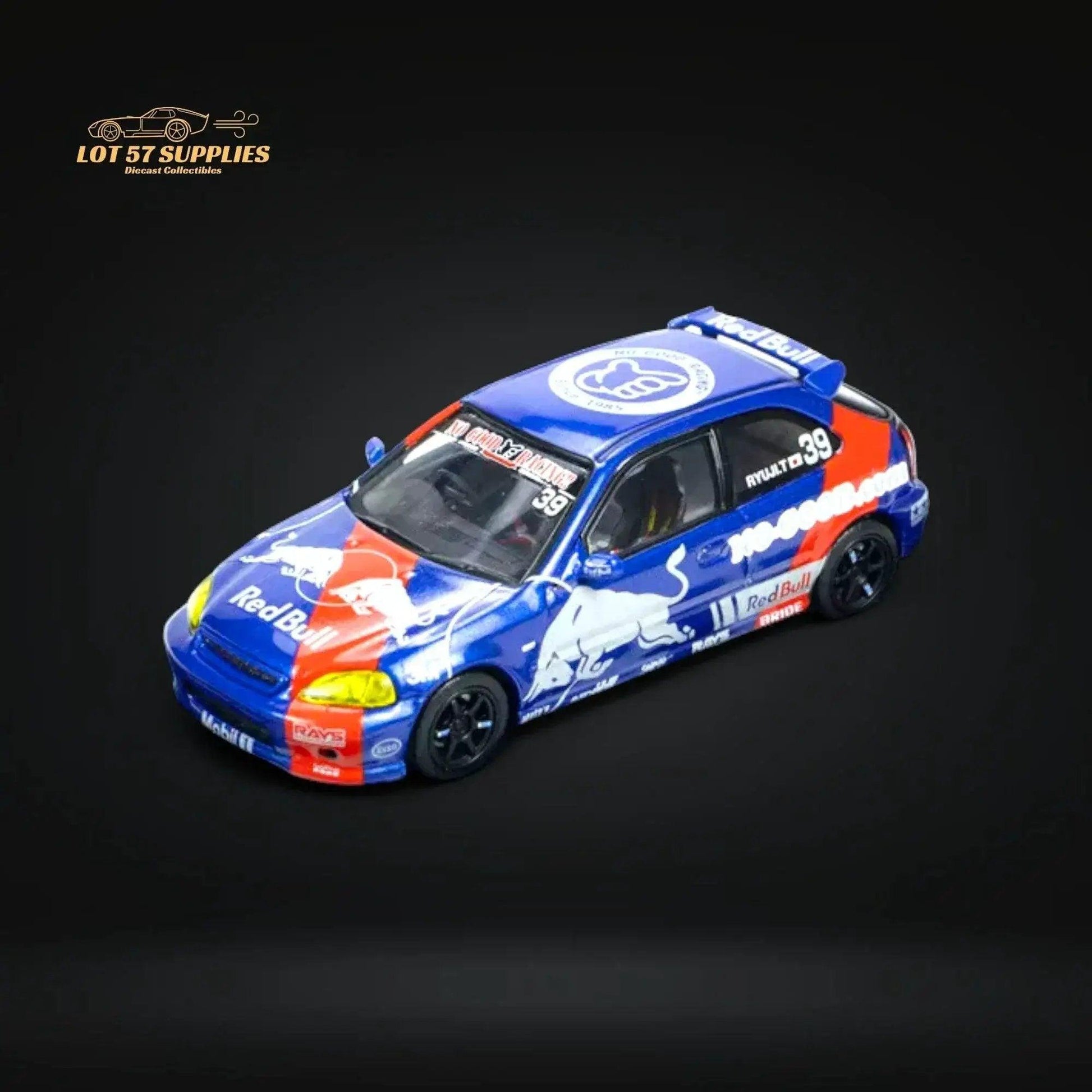  Honda Civic Type R 1:64 Diecast Red Bull Edition -  ToylandEU™