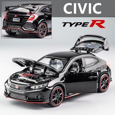 Honda Civic Type R Diecast | 1:32 Scale Sound & Light | Toylandeu™