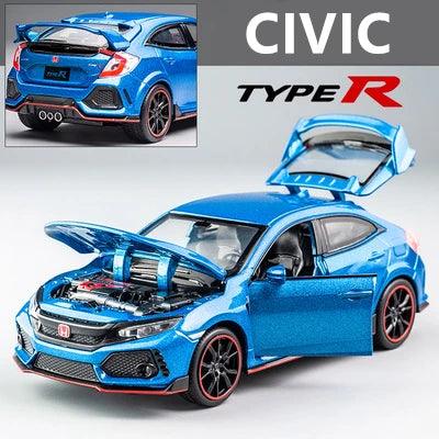Honda Civic Type R Diecast | 1:32 Scale Sound & Light | Toylandeu™